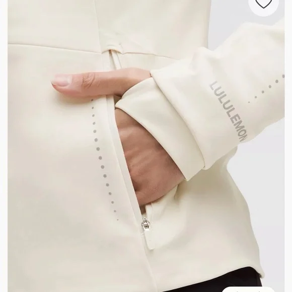 Lululemon Athletica Women's White Cross Chill Jacket - Picture 3 of 4